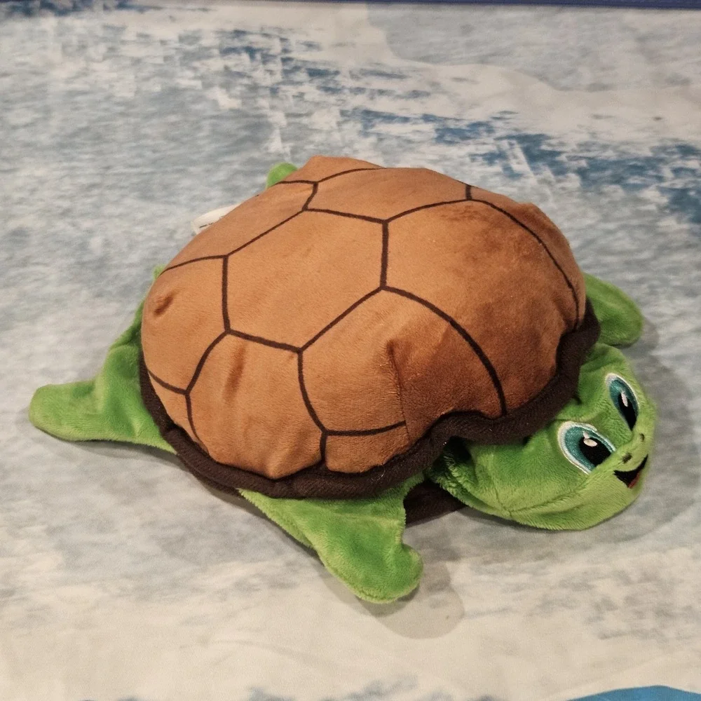 Turtle‎ Hand Puppet Plush Green Brown Interactive Kids Toy Animal Puppet READ